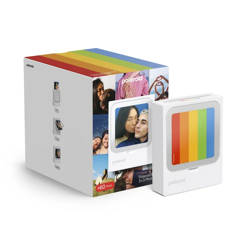 Polaroid - Imprimante photo de poche Hi-Print 3x3 avec 60 feuilles
