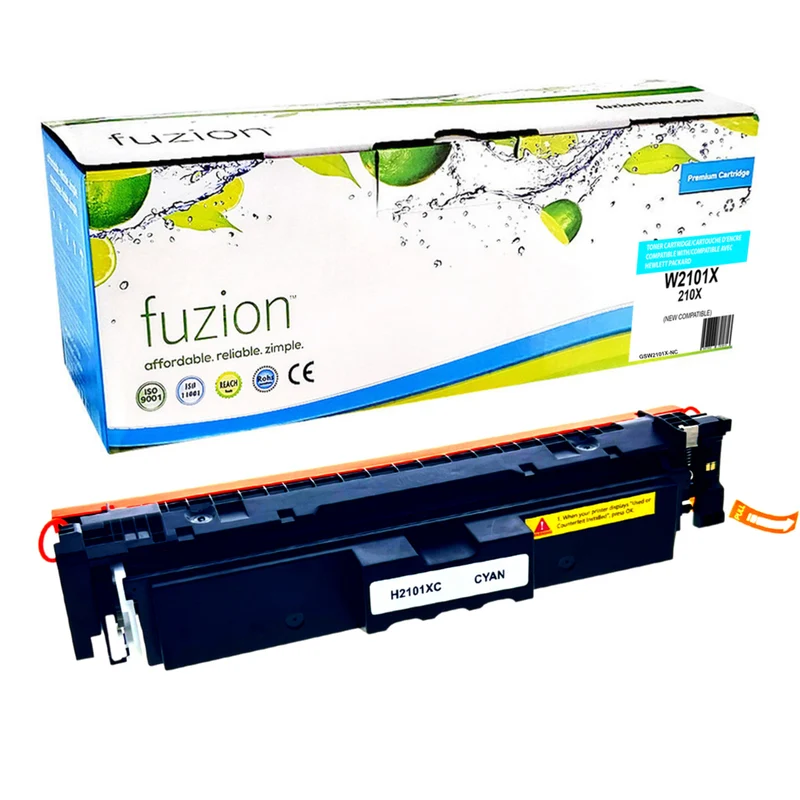 fuzion - HP 210X (W2101X) Cartouche de toner compatible - Haut Rendement - Cyan