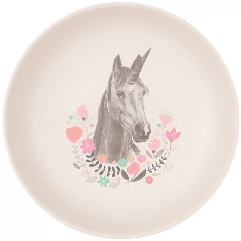 Coffret repas licorne en bambou