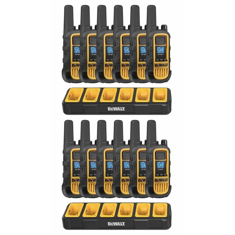 Dewalt - Radios Heavy Duty 12 DXFRS800 avec 2X chargeurs à 6 ports