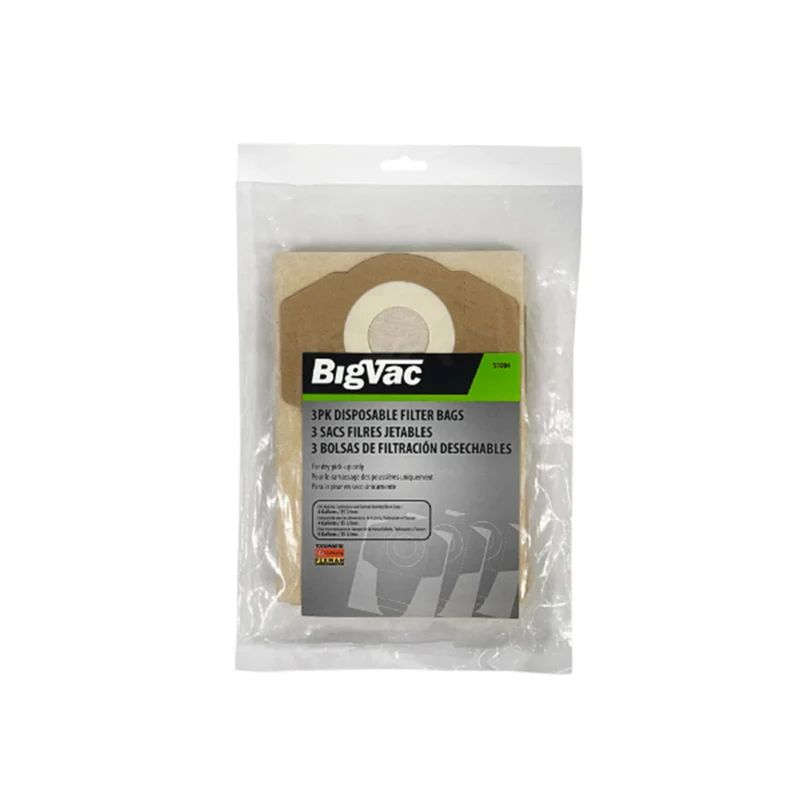 Big Vac – Sac à poussière en papier - 4 gallons - paquet de 3