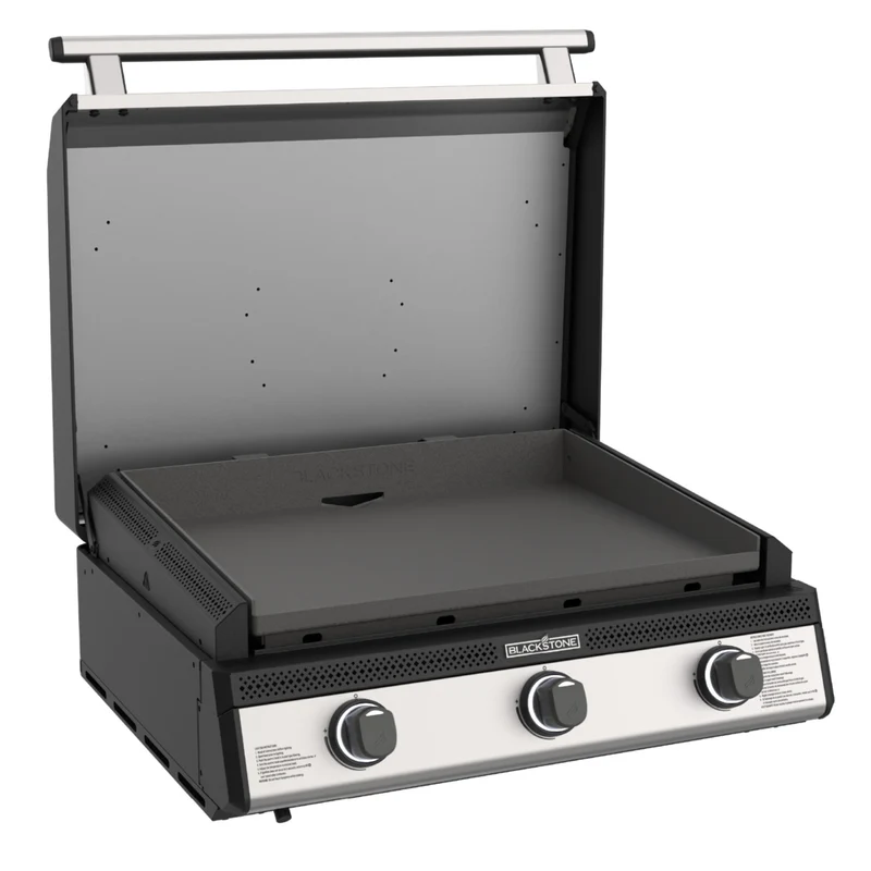 Blackstone - 28 po Plaque de cuisson encastrable 3 brûleurs avec capot et configuration prête pour propane