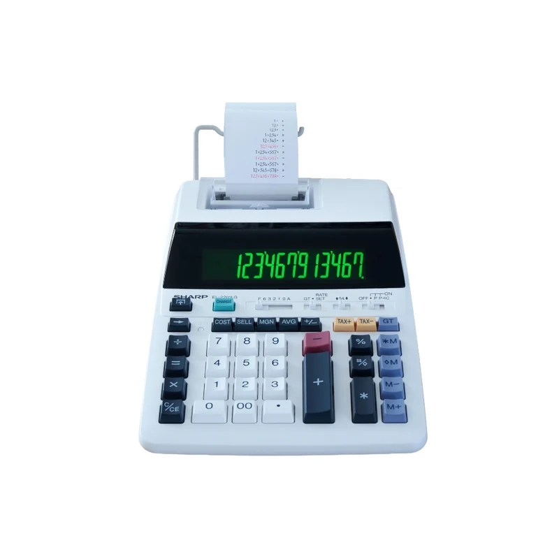 Sharp - Calculatrice imprimante grand écran 12 chiffres