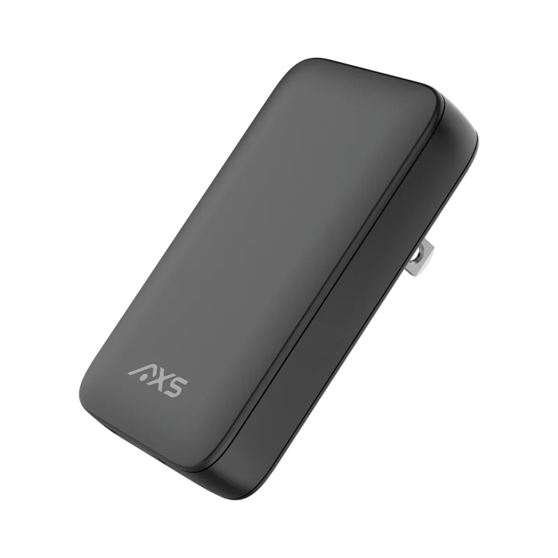 AXS PROCharge 45W Dual Port PD GaN Slim Wall Charger - Black