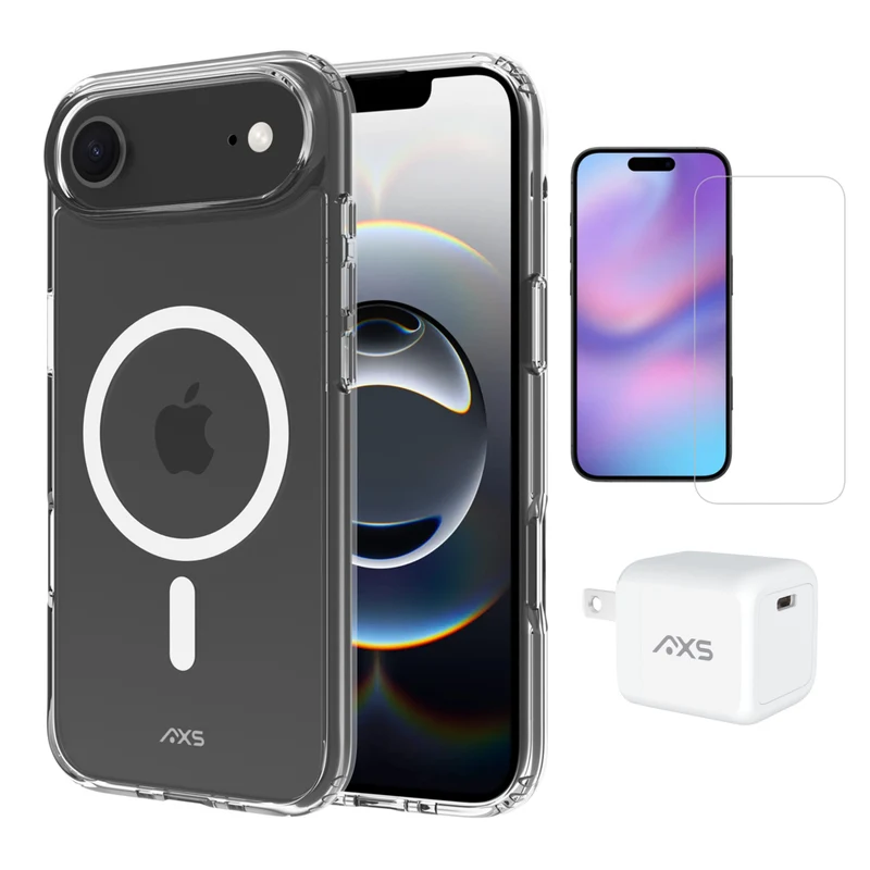 AXS Starter Kit - Ultra Clear, Screen Protector and 30W Charger for iPhone Air