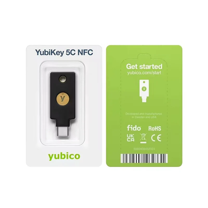 Yubico YubiKey 5C NFC Security Key - USB‑C + NFC - Black