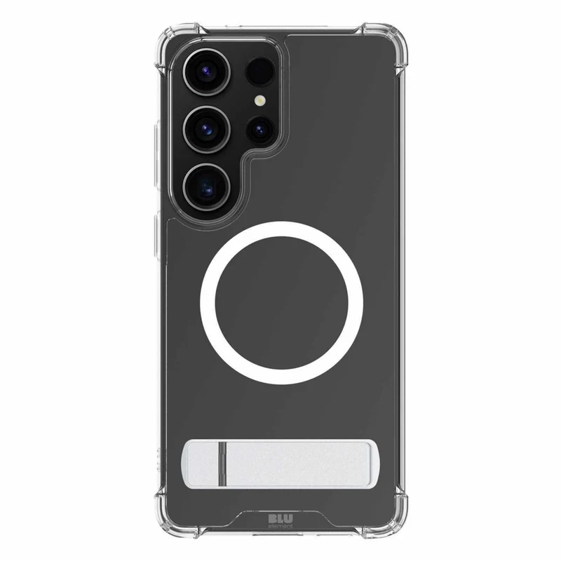 Blu Element Dropzone Rugged Kickstand Cell Phone Case with Magnets for Galaxy S26 Ultra - Clear