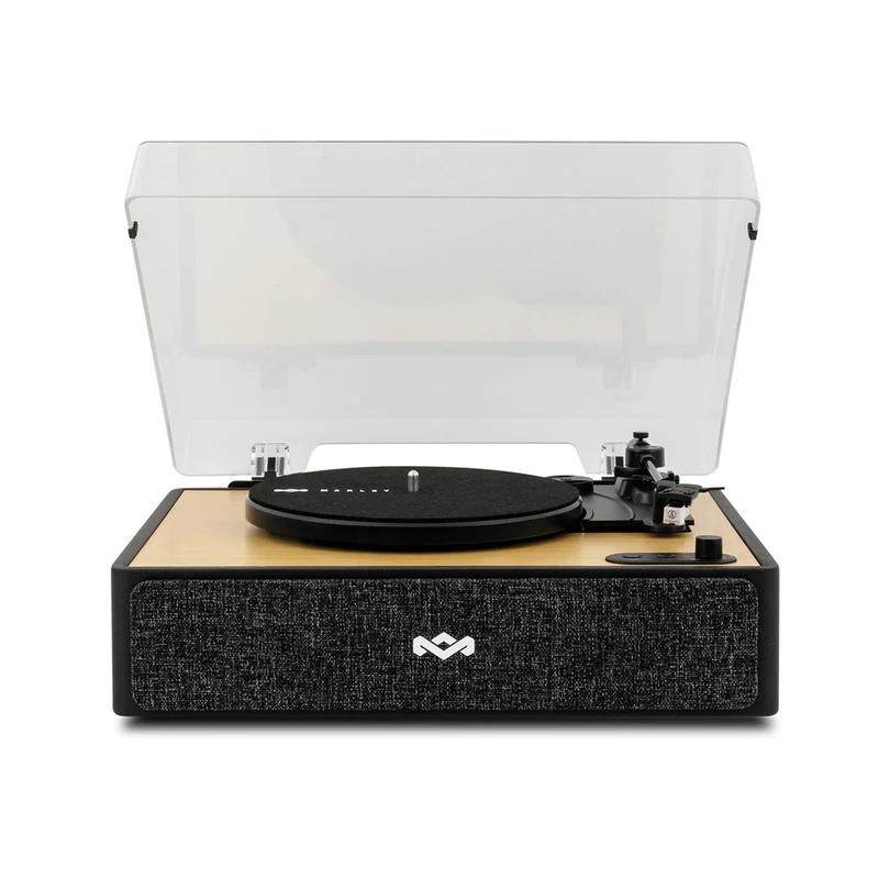 House of Marley Rise Up Bluetooth Turntable with Built in Speakers - Black