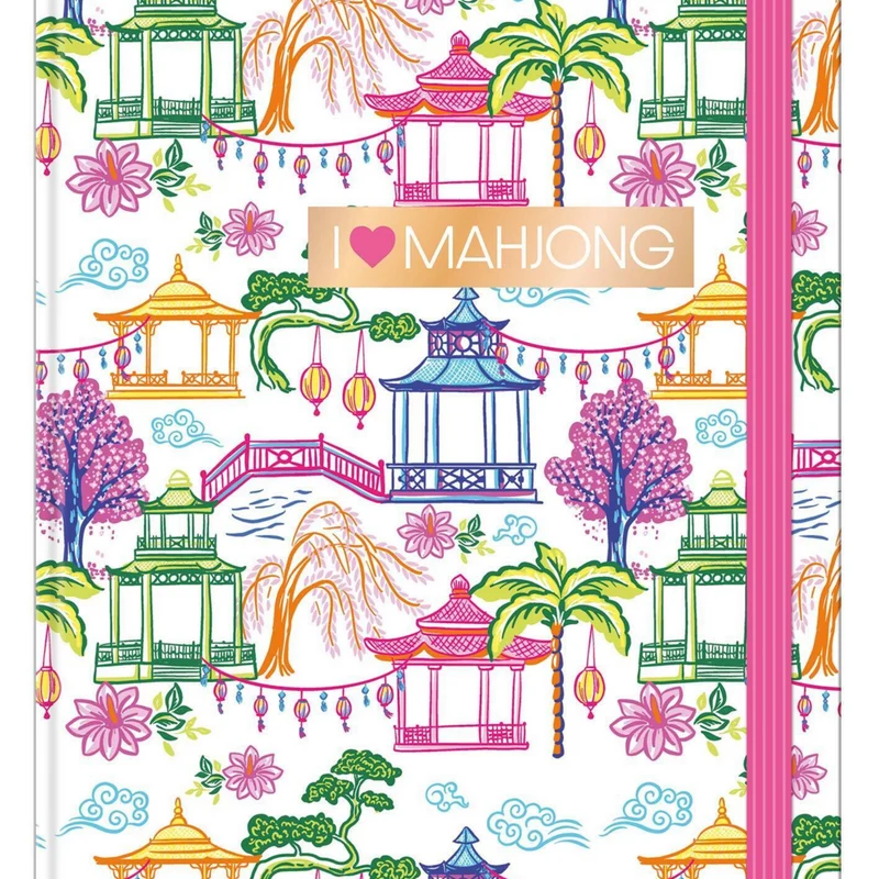 Hilroy - Journal blanc Mahjong, 6 po l x 8 po H, Ligné, blanc, 80 feuilles