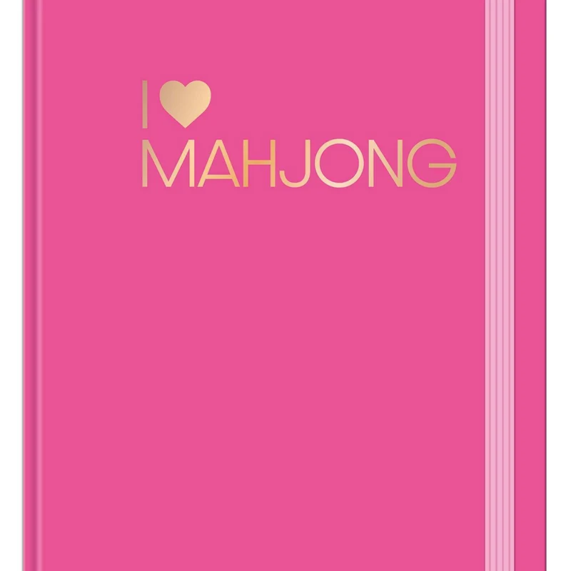 Hilroy - Journal rose Mahjong. 6 po l x 8 po H, Ligné, rose, 80 feuilles