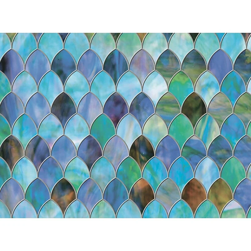 Brewster Peacock-Window Static Cling Premium Film