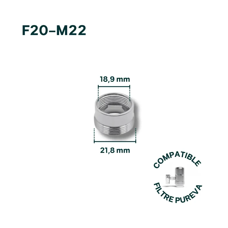 Adaptateur F20-M22 pour robinet