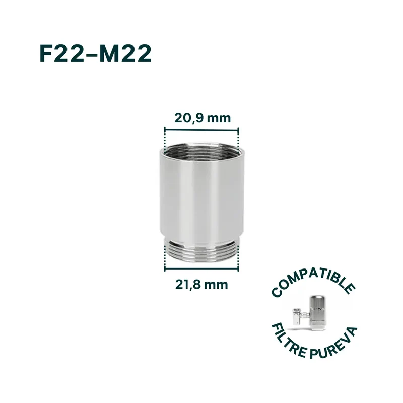 Adaptateur F22-M22 pour robinet (inclus)