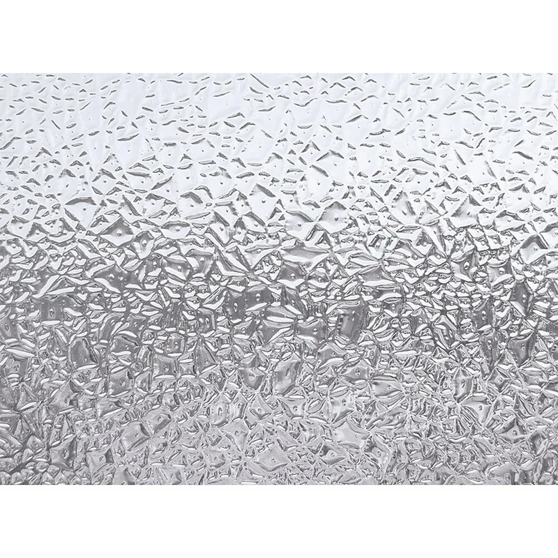 Brewster – Pellicule électrostatique de qualité supérieure pour porte, motif glacier