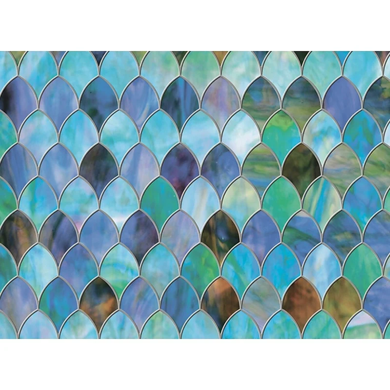 Brewster – Pellicule électrostatique de qualité supérieure pour fenêtre latérale, motif paon