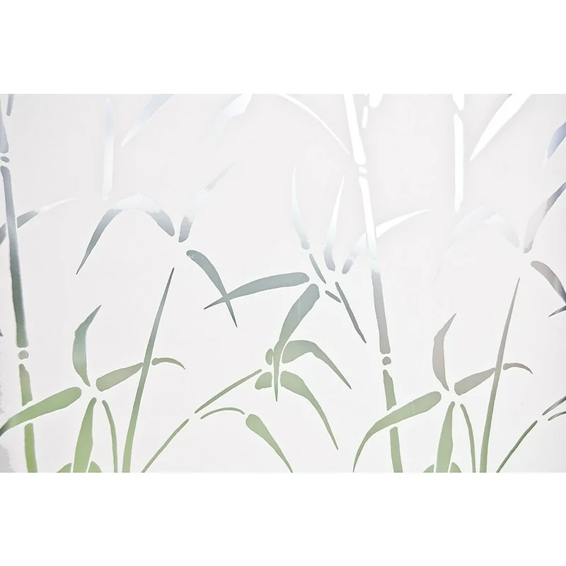 Brewster Bamboo Static Cling Window Privacy Film