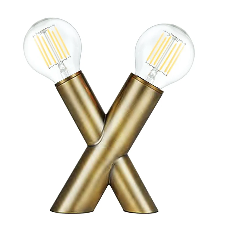 Dainolite - Lampe de bureau transitionnelle Temora - Laiton vieilli