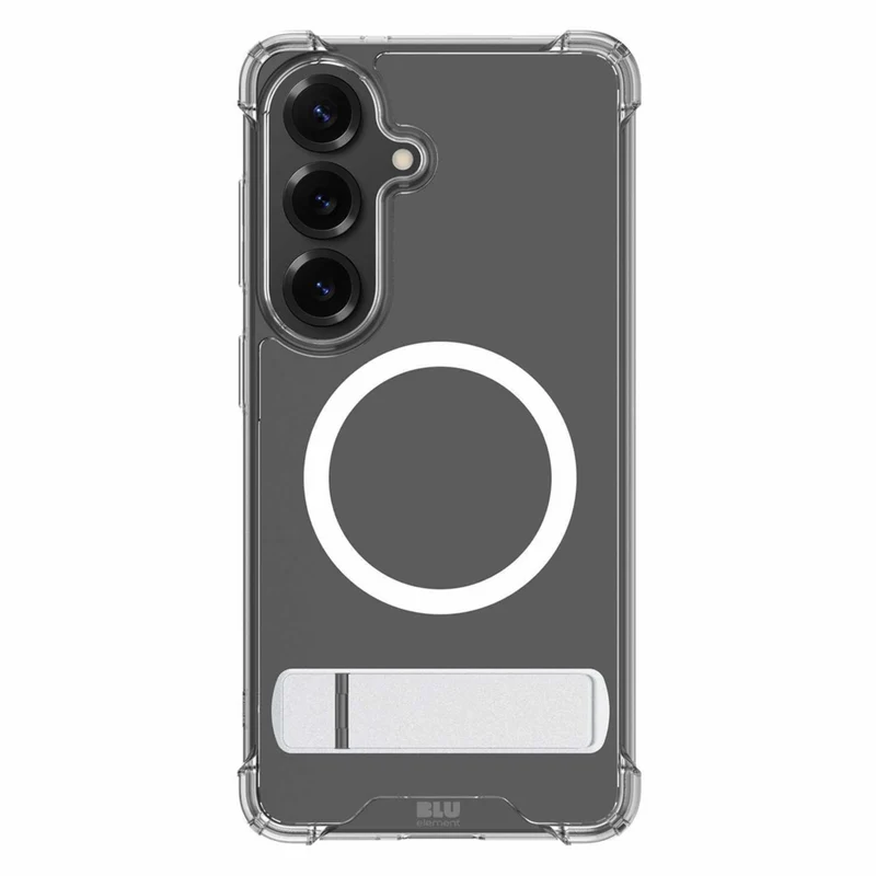 Blu Element Dropzone Rugged Kickstand Cell Phone Case with Magnets for Galaxy S26 - Clear