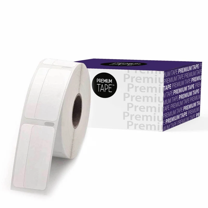 Premium Tape Dymo 30330 Return Address Labels - 3/4" W x 2" L - Black/White - 500 Pack