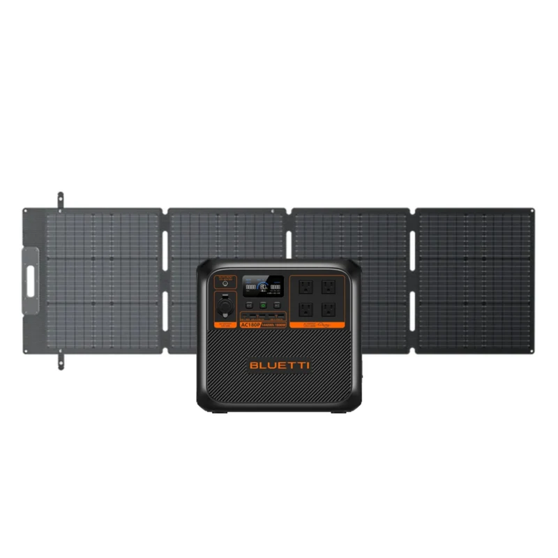 Bluetti - Centrale électrique portative Premium Série AC180P et panneau solaire SP200L