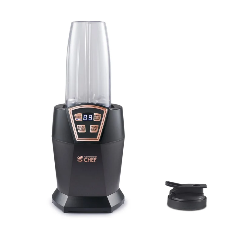 Commercial Chef Personal Blender with 6 Stainless Steel Blades