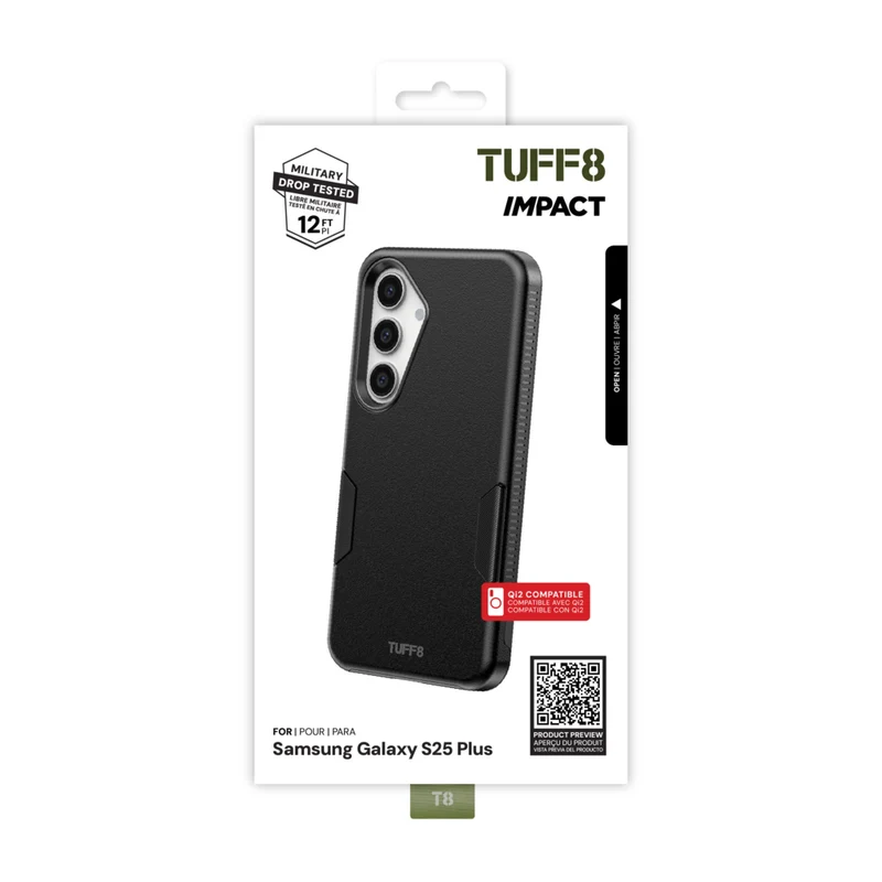 TUFF8 Samsung Galaxy S25 Plus Impact Dual-Layer Protective Case