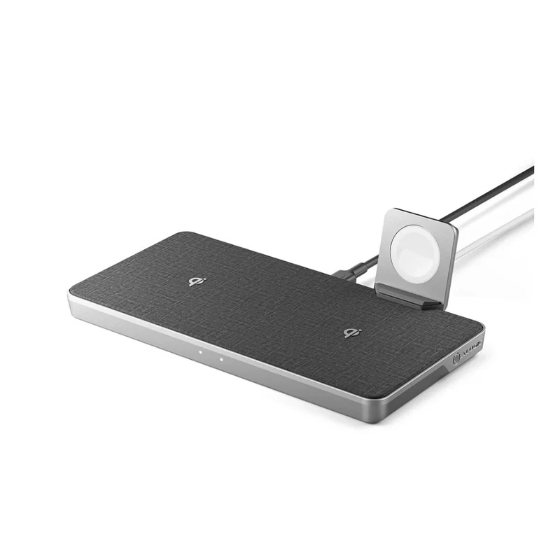 ALOGIC - Station de charge sans fil 3-en-1 Ultra Power pour iPhone et AirPods avec support de chargeur pour Apple Watch