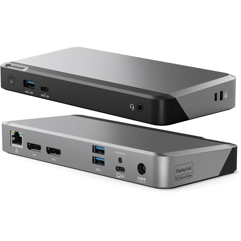 ALOGIC - Station d'accueil universelle DX2 avec double écran 4K et alimentation 65 W