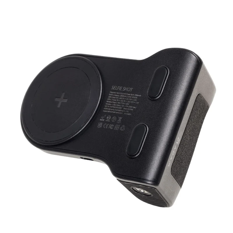 Adam Elements SELFIE Shot Magnetic Hand Grip Power Bank - 5,000 mAh - Black