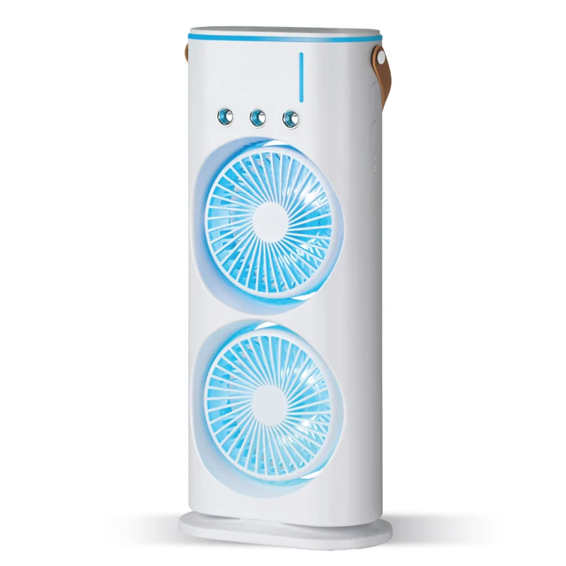 Bell+Howell - Ventilateur rafraîchissant portable rechargeable à brumisation Aqua Air
