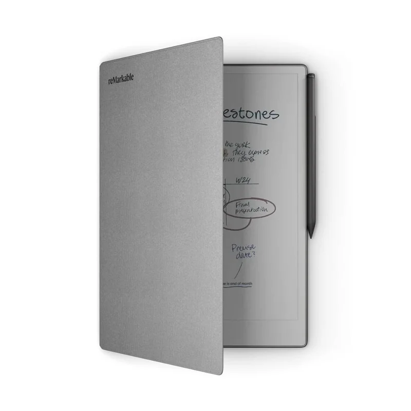 reMarkable Polymer Weave Book Folio for Paper Pro Tablets - Grey