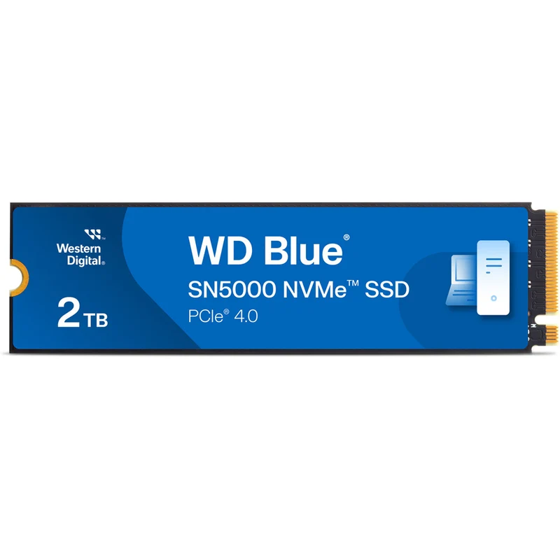 Western Digital - Disque SSD interne NVMe PCIe Gen 4 x4 WD Blue SN5000 2 To