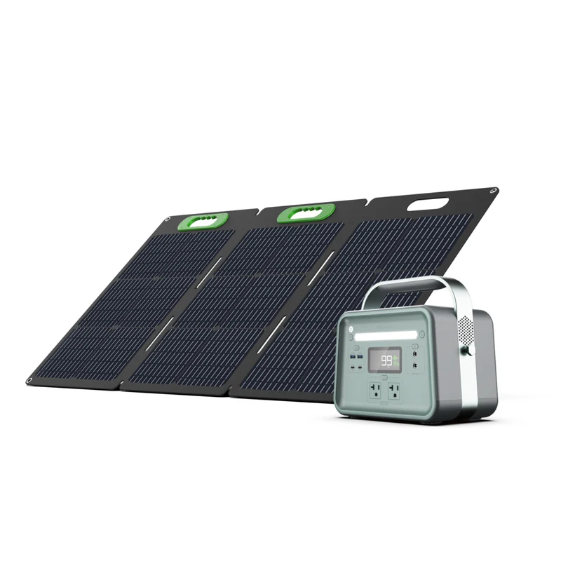 Yoshino Solid-State Portable 330W Solar Generator with 100W Portable Solar Panel