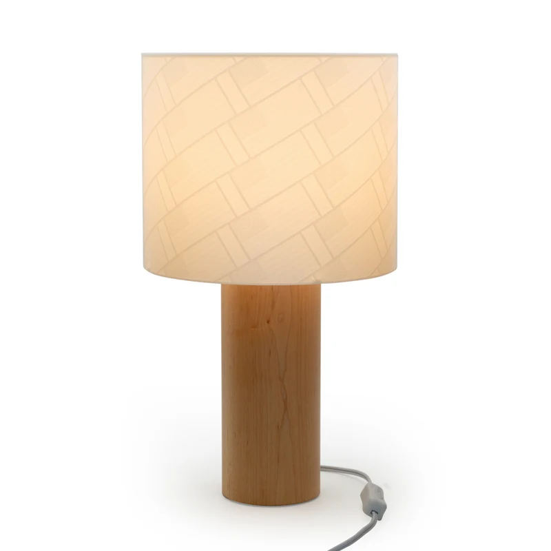 Decent Living - Lampe de table en bois d'érable - Drapeau des États-Unis