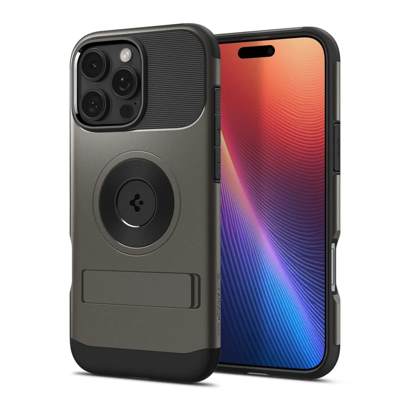 Spigen - Slim Armor MagFit pour iPhone 16 Pro Max - Bronze a Canon