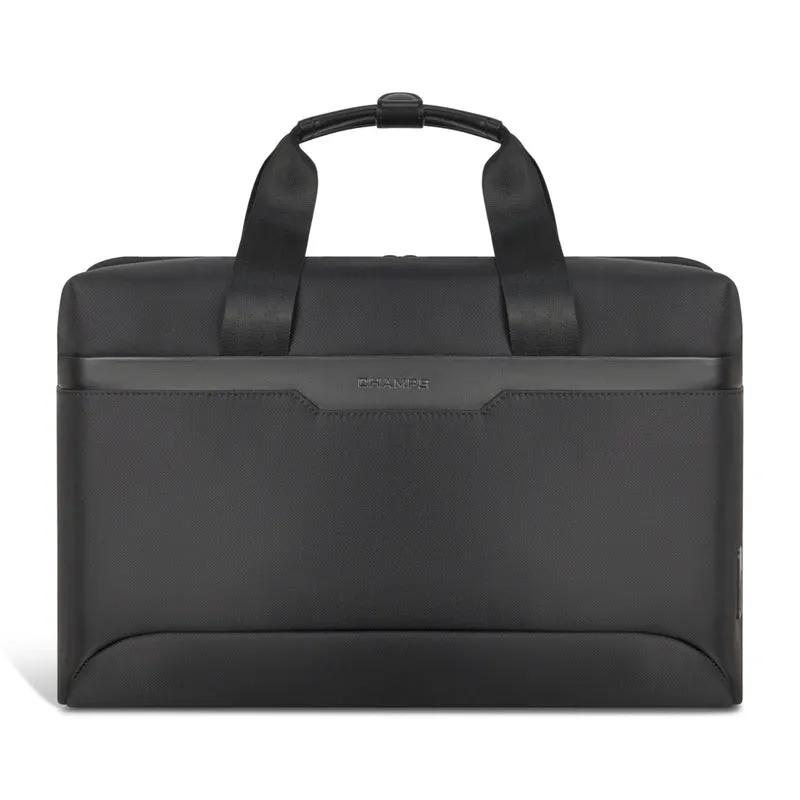 Champs Onyx Nylon Laptop Bag - Black