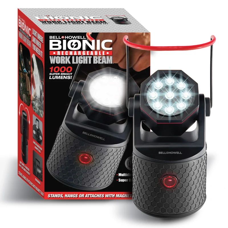 Bell + Howell - Lampe de travail bionique 360 Pro multidirectionnelle - 1000 lumens