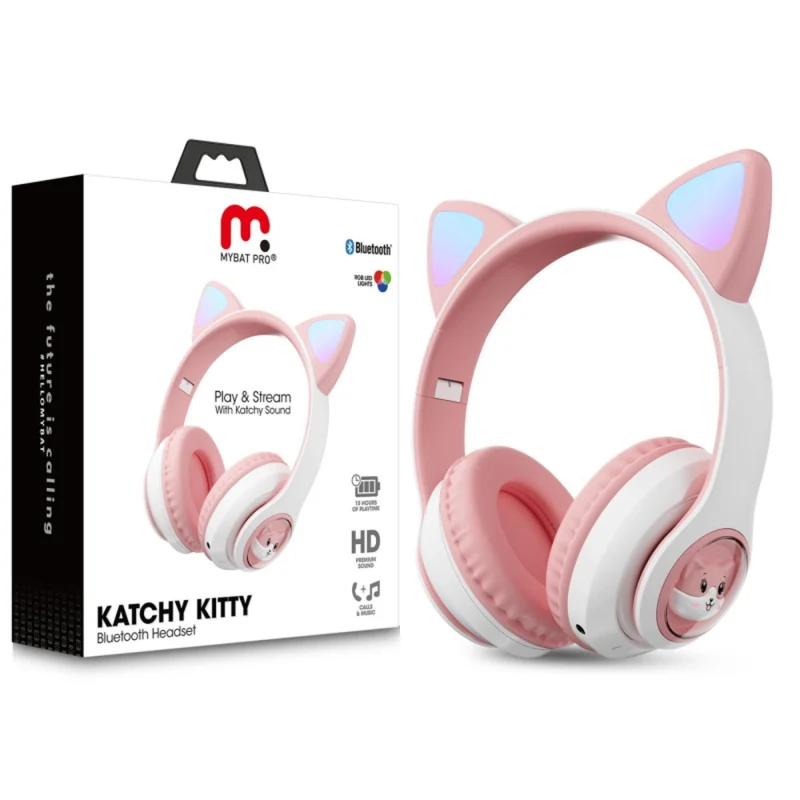 MyBat Pro Katchy Kitty Wireless Headset - Pink