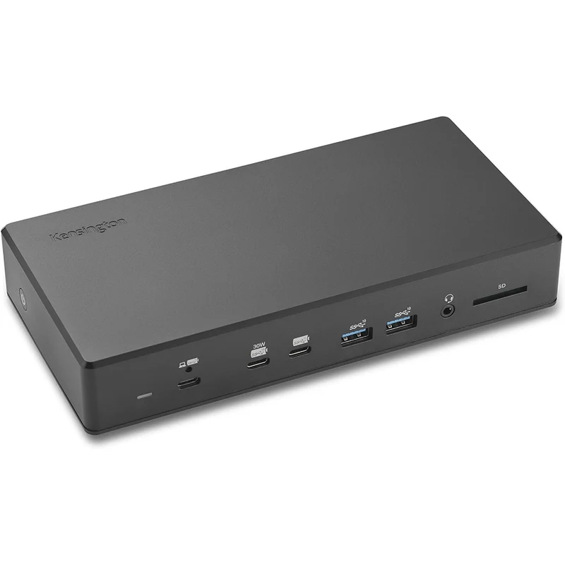 Kensington - SD4880P EQ USB-C 10Gbps Quad Video Station d'accueil sans pilote 17-en-1 100W PD - DP/HDMI - Fenêtre