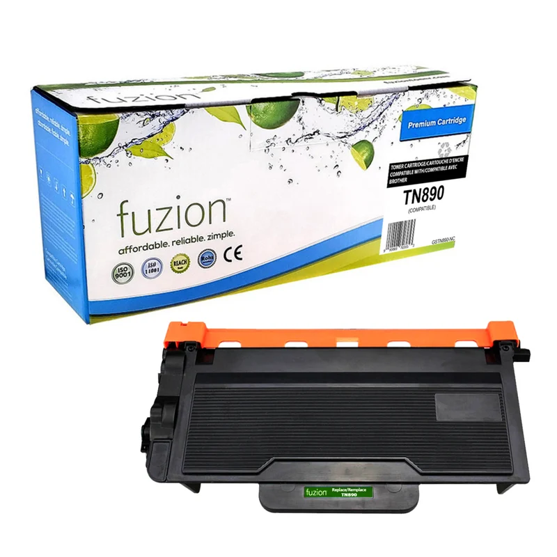 fuzion - Brother TN890 Cartouche Toner Compatible - Ultra Haut Rendement - Noir