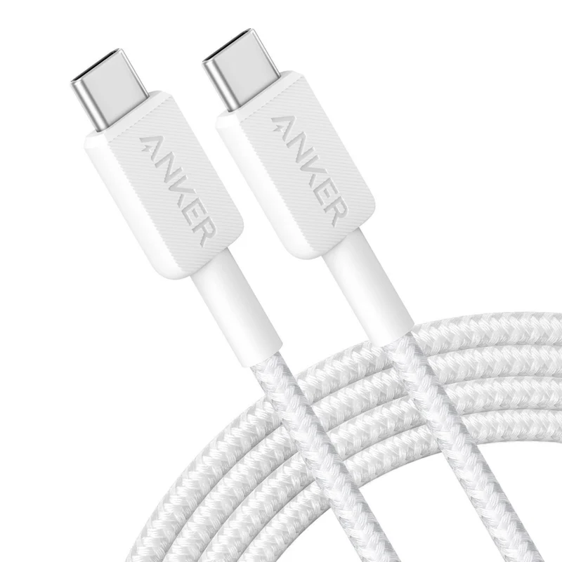 Anker - Câble USB-C vers USB-C 10 pieds - Blanc