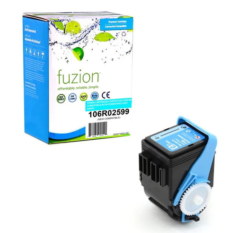 fuzion - Xerox 106R02599 Cartouche de toner compatible - Rendement standard - Cyan