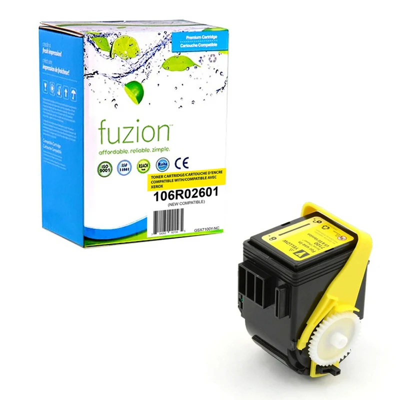 fuzion Xerox 106R02601 Compatible Toner - Standard Yield - Yellow