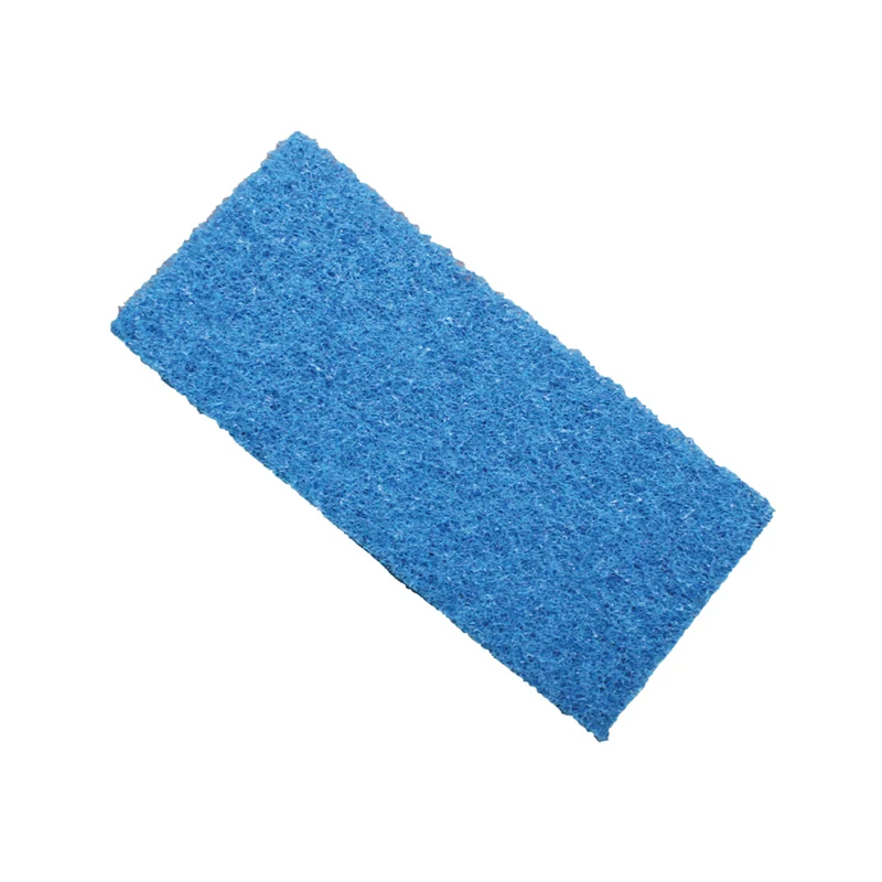 Globe Commercial Medium Duty Utility Pad - 4" x 10" - Blue - 5 Pack