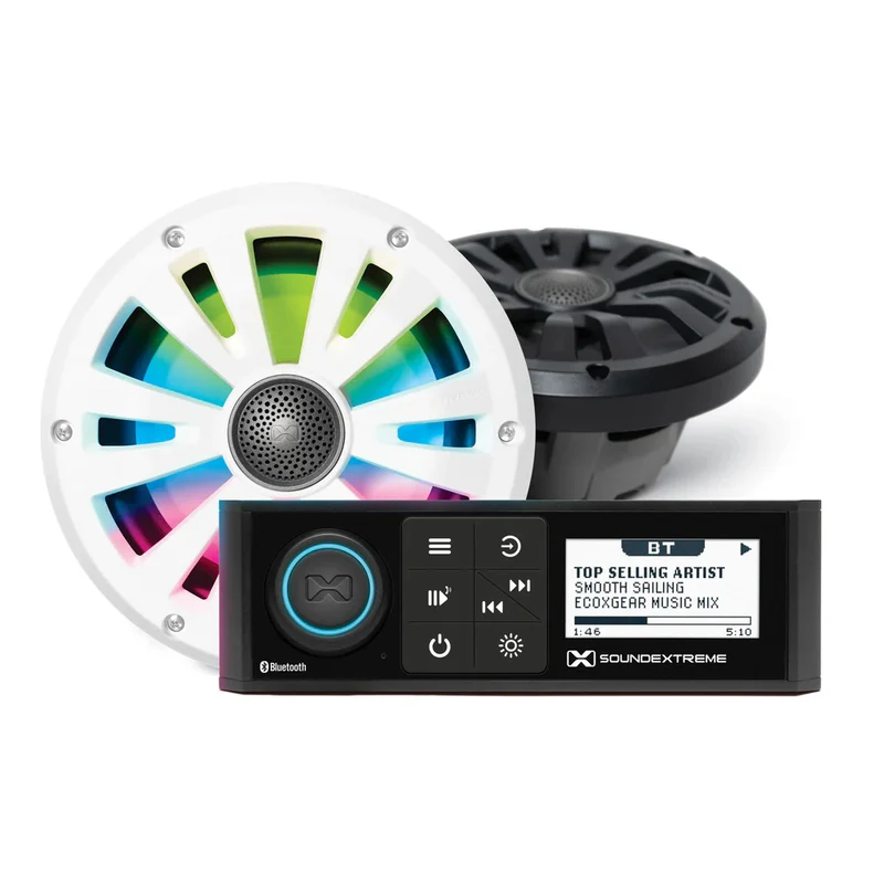 SoundExtreme Marine DIN Radio 6.5" Speaker Kit