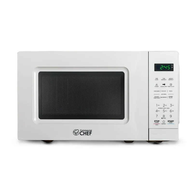 Commercial Chef 0.7 cu ft. 700W Countertop Microwave - White