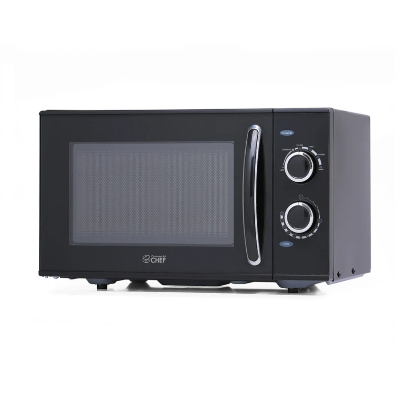 Commercial Chef - Four à micro-ondes de comptoir de 0,9 pi³ et 900 W - Noir