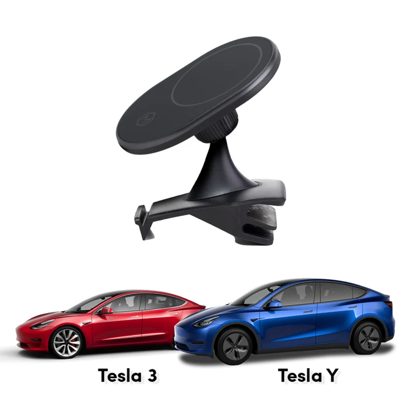 Mighty Mount - Support magnétique MagSafe - Base Tesla modèle 3/Y