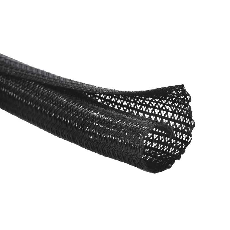 Helix - Manchon de câble en maille 6 pi, Noir