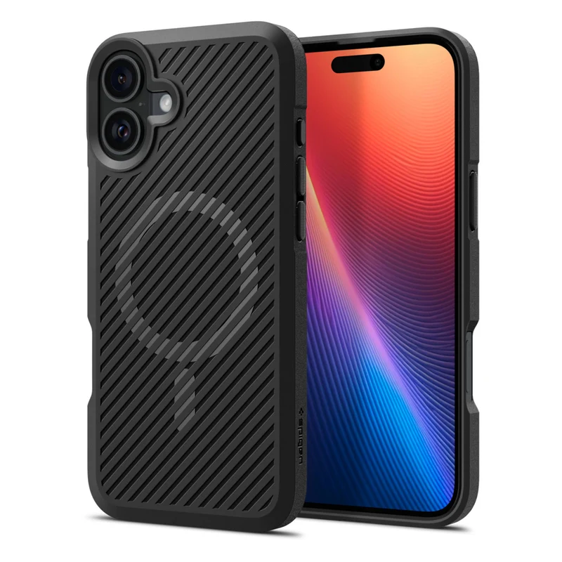 Spigen - Core Armor MagFit pour iPhone 16 - Noir Mat
